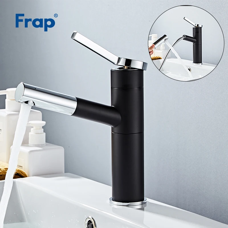 FRAP Basin Faucet Black Pull Out Bathroom Basin Sink Faucet Tap Single Handle Waterfall Faucet Cold and Hot Water Sink Taps
FRAP Basin Faucet Black Pull Out Bathroom Basin Sink Faucet Tap Single Handle Waterfall Faucet Cold and Hot Water Sink Taps