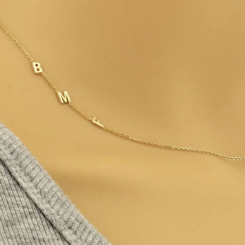 Personalized Sideways Initial Necklace Gold Sideways Letter Necklace Maxi Colar A-Z 26 Letters Choker Jewelry For Women
Personalized Sideways Initial Necklace Gold Sideways Letter Necklace Maxi Colar A-Z 26 Letters Choker Jewelry For Women
