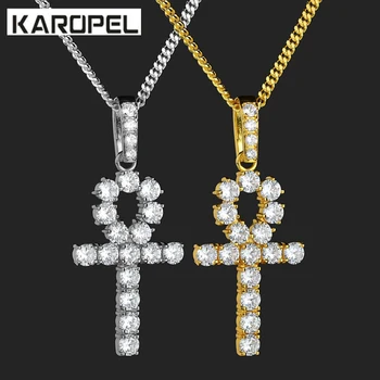 Hip Hop Cubic Zirconia Ankh Cross Pendant Copper Material CZ Egyptian Key of Life Pendant Necklace Men Women Jewelry
Hip Hop Cubic Zirconia Ankh Cross Pendant Copper Material CZ Egyptian Key of Life Pendant Necklace Men Women Jewelry