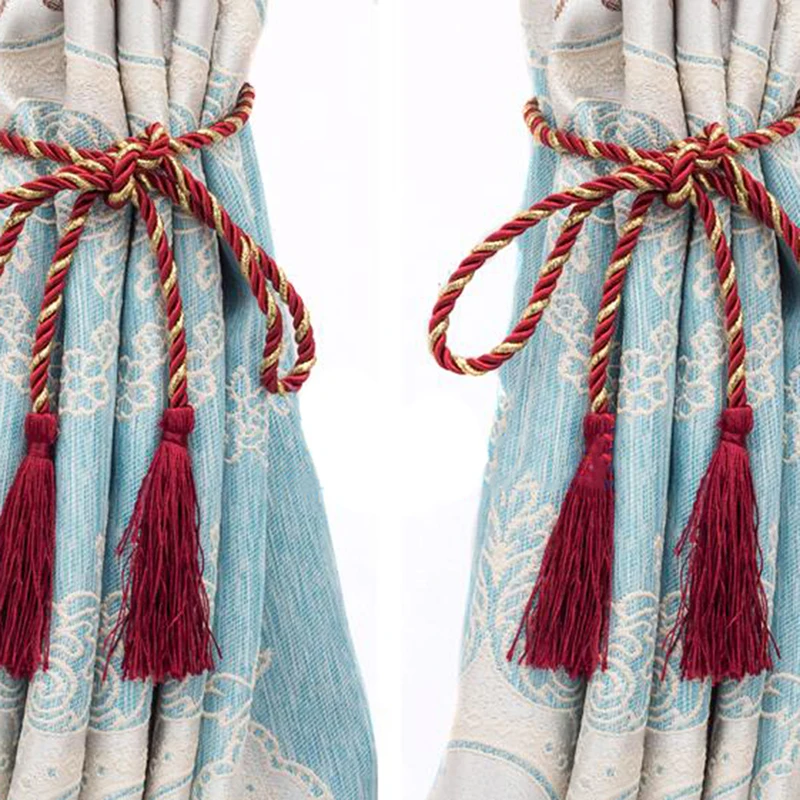 New Curtain Tiebacks Tassels Tieback Curtain Cord Home Textiles Window Treatments Home Decoration Accessories
New Curtain Tiebacks Tassels Tieback Curtain Cord Home Textiles Window Treatments Home Decoration Accessories
