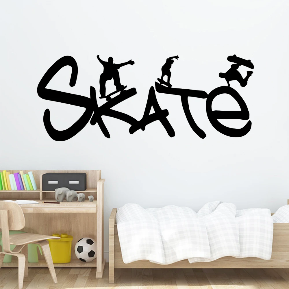 Free shipping skate Cartoon Wall Decals Pvc Mural Art Diy Poster For Living Room Bedroom Art Decor Wallpaper
Free shipping skate Cartoon Wall Decals Pvc Mural Art Diy Poster For Living Room Bedroom Art Decor Wallpaper