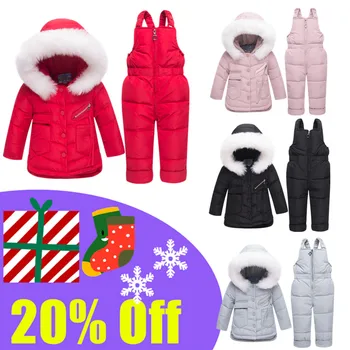 Russion Baby Kids Winter Thickening Duck Down Jacket+Down Pant Infant Baby Big Fur Hooded Down Jackets Pants Child Down Coat
Russion Baby Kids Winter Thickening Duck Down Jacket+Down Pant Infant Baby Big Fur Hooded Down Jackets Pants Child Down Coat