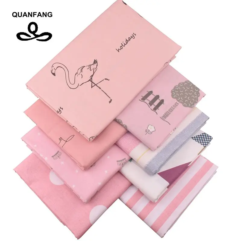 QUANFANG8pcs/lot Cartoon Pink Series Printed Twill Cotton Fabric For Patchwork Cloth DIY Sewing Quilting Material Baby Children
QUANFANG8pcs/lot Cartoon Pink Series Printed Twill Cotton Fabric For Patchwork Cloth DIY Sewing Quilting Material Baby Children