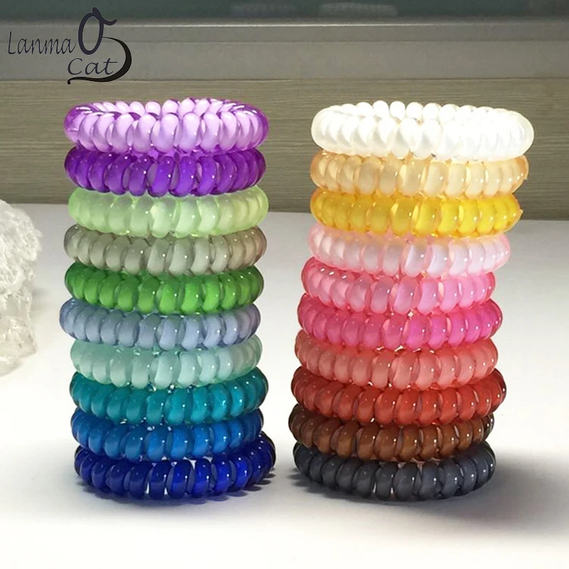 (6pcs) Middle Size Hair Scrunchie Popular Korean Candy Color Telephone Wire Style Elastic Band Rope or Bracelet for Women
(6pcs) Middle Size Hair Scrunchie Popular Korean Candy Color Telephone Wire Style Elastic Band Rope or Bracelet for Women