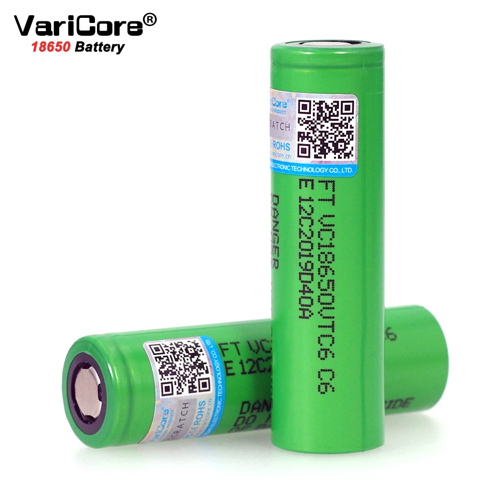 1-10PCS 2019 VariCore New VTC6 3.7V 3000mAh 18650 Li-ion Battery 30A Discharge for VC18650VTC6 Tools e-cigarette batteries
1-10PCS 2019 VariCore New VTC6 3.7V 3000mAh 18650 Li-ion Battery 30A Discharge for VC18650VTC6 Tools e-cigarette batteries