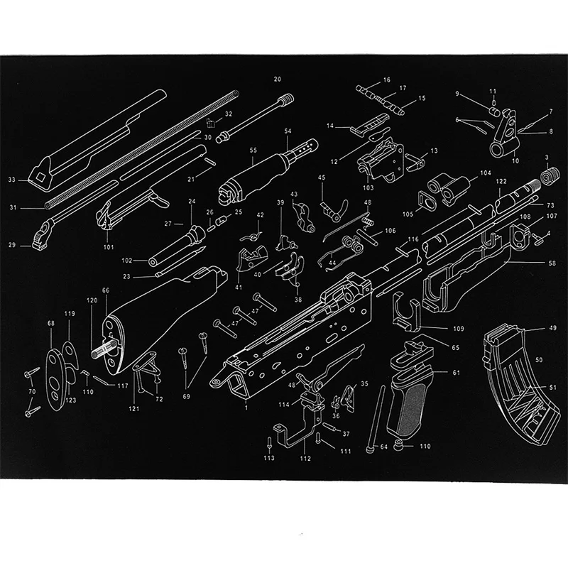 AR47 Gun Cleaning Bench Mat (1)