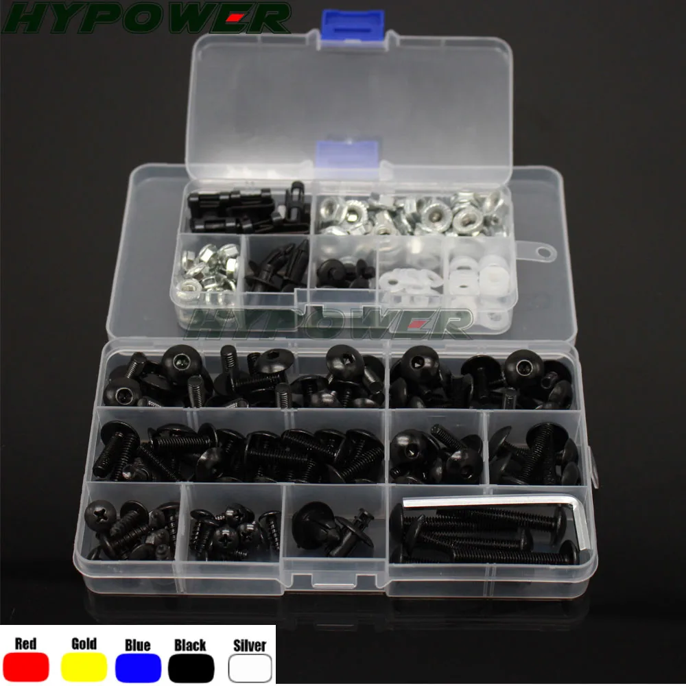 Universal Fairing Bolts Kit Motorcycle Acessories Screws MOTO for FOR Honda CBF1000 CB1300 CBR600F CBR 250 600 900 1000RR F4 F4I
Universal Fairing Bolts Kit Motorcycle Acessories Screws MOTO for FOR Honda CBF1000 CB1300 CBR600F CBR 250 600 900 1000RR F4 F4I