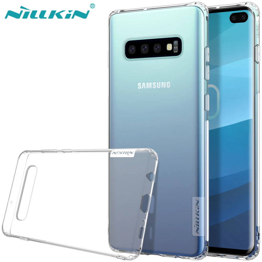 Для Samsung Galaxy S10 Plus S10E чехол NILLKIN Nature прозрачный ТПУ ультра тонкий для мягкая задняя