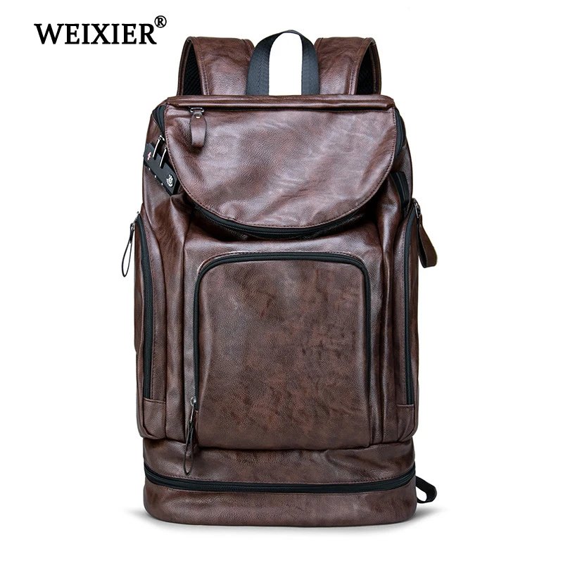 New Fashion Vintage PU leather Men Backpack High capacity Backpack high quality PU Leather Casual Travel SchoolBag
New Fashion Vintage PU leather Men Backpack High capacity Backpack high quality PU Leather Casual Travel SchoolBag