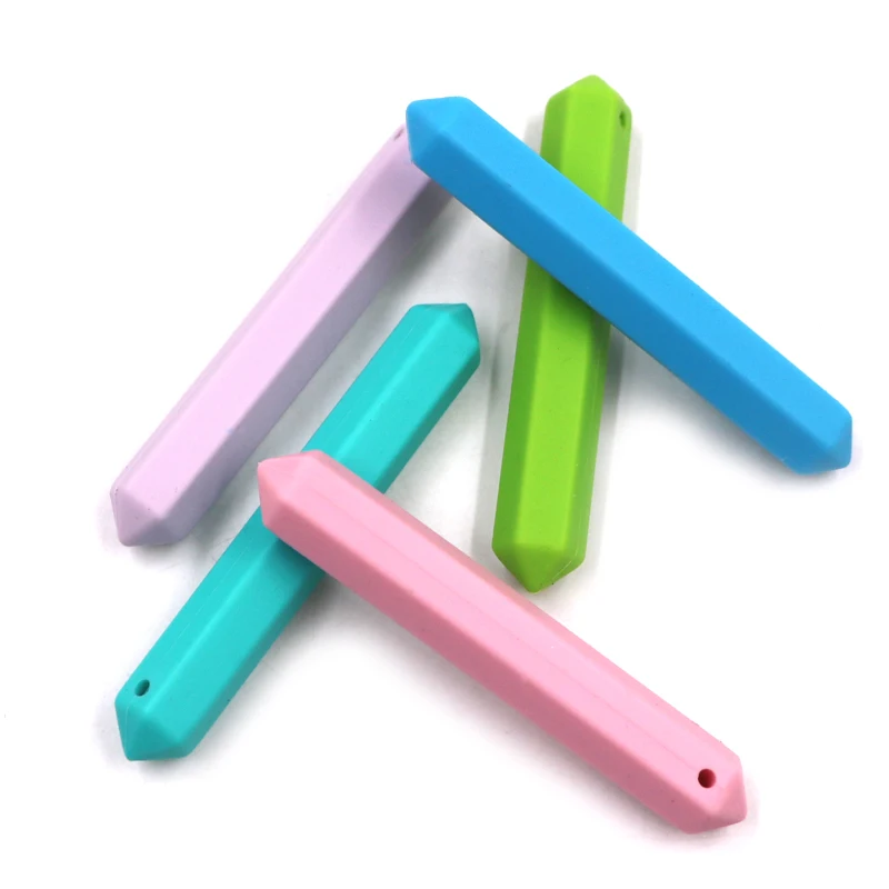 1 PC Pencil Baby Teething Necklace Materials Food Grade Silicone Teether 75*10mm BPA Free For Baby Gift Toy
1 PC Pencil Baby Teething Necklace Materials Food Grade Silicone Teether 75*10mm BPA Free For Baby Gift Toy