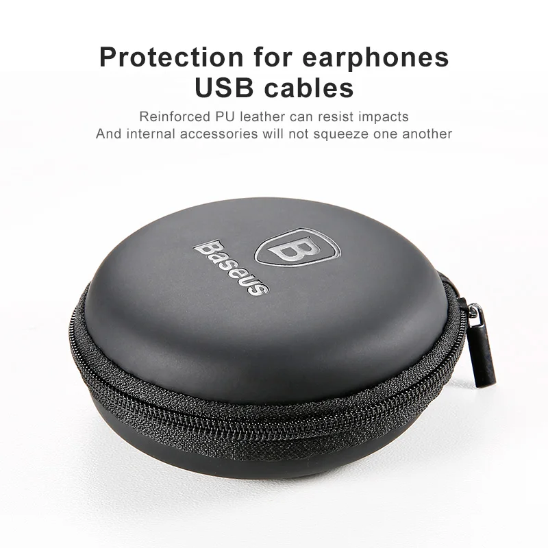 Baseus Portable Mobile phone accessories Storage package Mini case for Usb cable Hard Bag Earphone Box for charger SD TF Cards