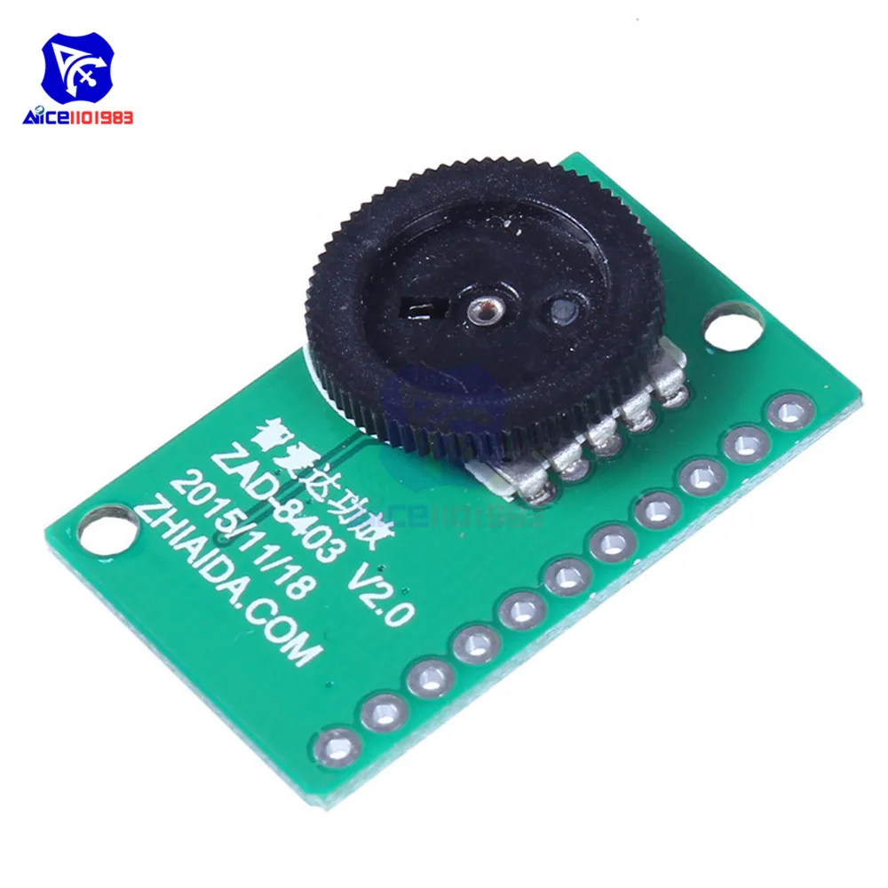 DC 2 -5.5V PAM8403 2*3W Dual Channel Amplifier Module Digital Volume Control Background Music Sound Card Amplifier
DC 2 -5.5V PAM8403 2*3W Dual Channel Amplifier Module Digital Volume Control Background Music Sound Card Amplifier
