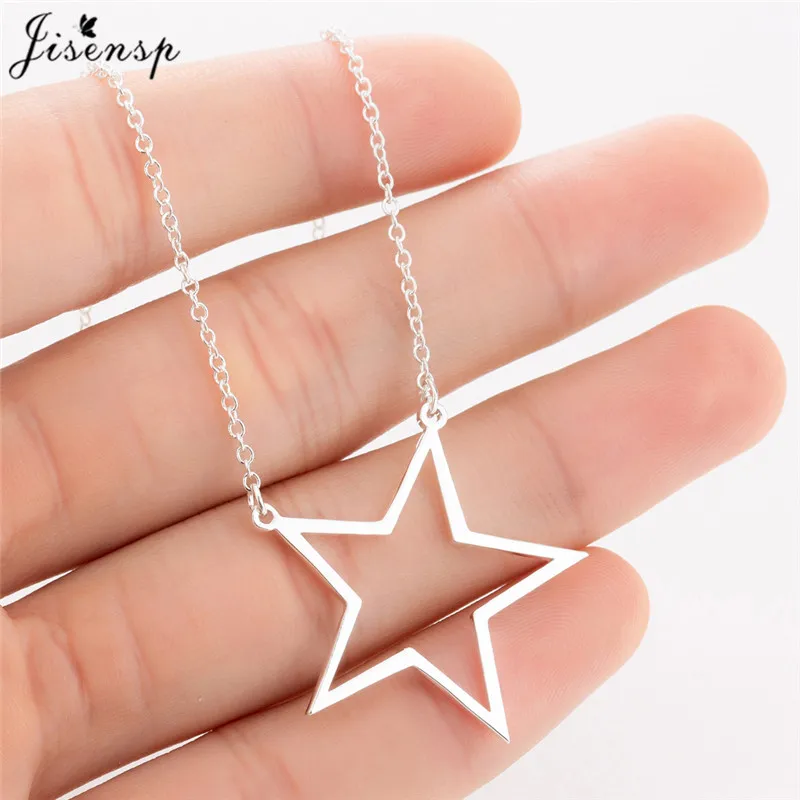 Jisensp Stainless Steel Hollow out Big Star Necklaces Pendants for Women Boho Jewelry Silver Chain Choker Necklace Kolye Bijoux
Jisensp Stainless Steel Hollow out Big Star Necklaces Pendants for Women Boho Jewelry Silver Chain Choker Necklace Kolye Bijoux