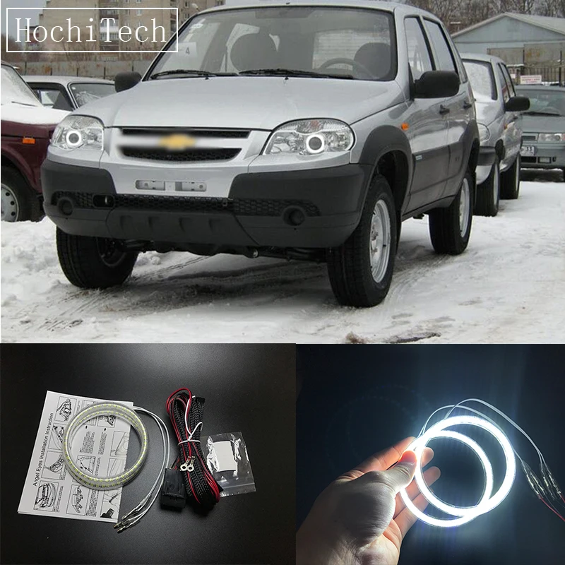 HochiTech Ultra bright SMD white LED angel eyes 2500LM 12V halo ring kit daytime running light DRL for Chevrolet Niva 2009-2013
HochiTech Ultra bright SMD white LED angel eyes 2500LM 12V halo ring kit daytime running light DRL for Chevrolet Niva 2009-2013
