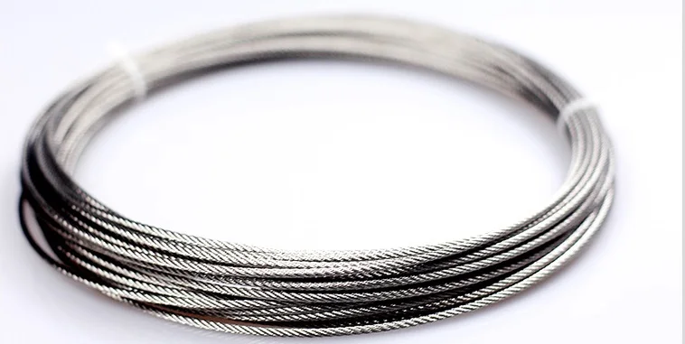 1--3MM 50--200M,7X7 304 stainless steel wire rope softer fishing cable clothesline
1--3MM 50--200M,7X7 304 stainless steel wire rope softer fishing cable clothesline