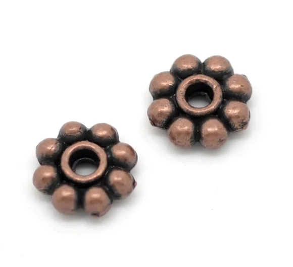 DoreenBeads Zinc metal alloy Spacer Beads Christmas Snowflake Antique Copper Color About 7mmx7mm,Hole:Approx 1.6mm,30 PCs 
DoreenBeads Zinc metal alloy Spacer Beads Christmas Snowflake Antique Copper Color About 7mmx7mm,Hole:Approx 1.6mm,30 PCs