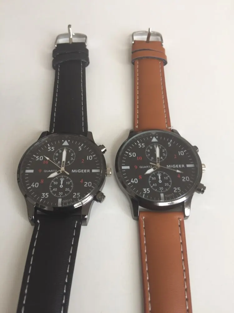 Military Business Watches Men Brand Luxury Sport Relogio Masculino Brand Luxury Leather Band Quartz Wrist Watch Drop Shipping Sadoun.com