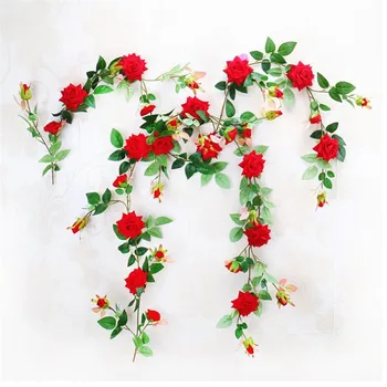 one Red Rose Flower Vine Silk Flower Vines 175cm Rose String for Home Wall Hanging Decorative Flowers
one Red Rose Flower Vine Silk Flower Vines 175cm Rose String for Home Wall Hanging Decorative Flowers