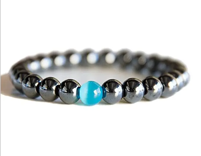 Men Black Magnetic Hematite Beads Bracelet With Blue Cat Eye Stone Bracelet Therapy Energy Health Care Powerful Yoga Jewelry
Men Black Magnetic Hematite Beads Bracelet With Blue Cat Eye Stone Bracelet Therapy Energy Health Care Powerful Yoga Jewelry