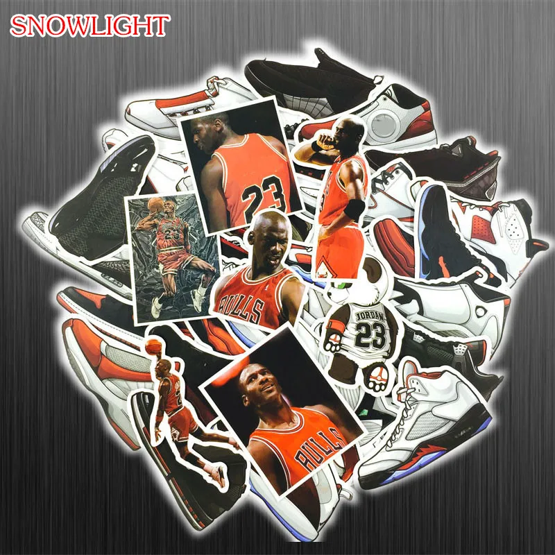 52pcs Basketball Star Sneaker Sticker For Notebook Skateboard Luggage Tide Brand Shoes Jordan Graffiti PVC Waterproof Sticker
52pcs Basketball Star Sneaker Sticker For Notebook Skateboard Luggage Tide Brand Shoes Jordan Graffiti PVC Waterproof Sticker