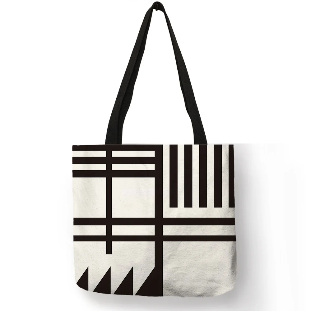Environment Protection Reusable Shopping Tote Bag Geometry Print Large Capacity Storage Package Unisex School Work Daily Handbag
Environment Protection Reusable Shopping Tote Bag Geometry Print Large Capacity Storage Package Unisex School Work Daily Handbag