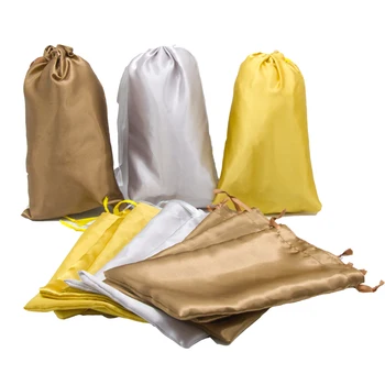 Blank Sliver Yellow Brown Satin Silk Hair Extensions Packaging Bags Human Virgin Hair Bundles Packaging Bags For Gifts 18x30cm
Blank Sliver Yellow Brown Satin Silk Hair Extensions Packaging Bags Human Virgin Hair Bundles Packaging Bags For Gifts 18x30cm