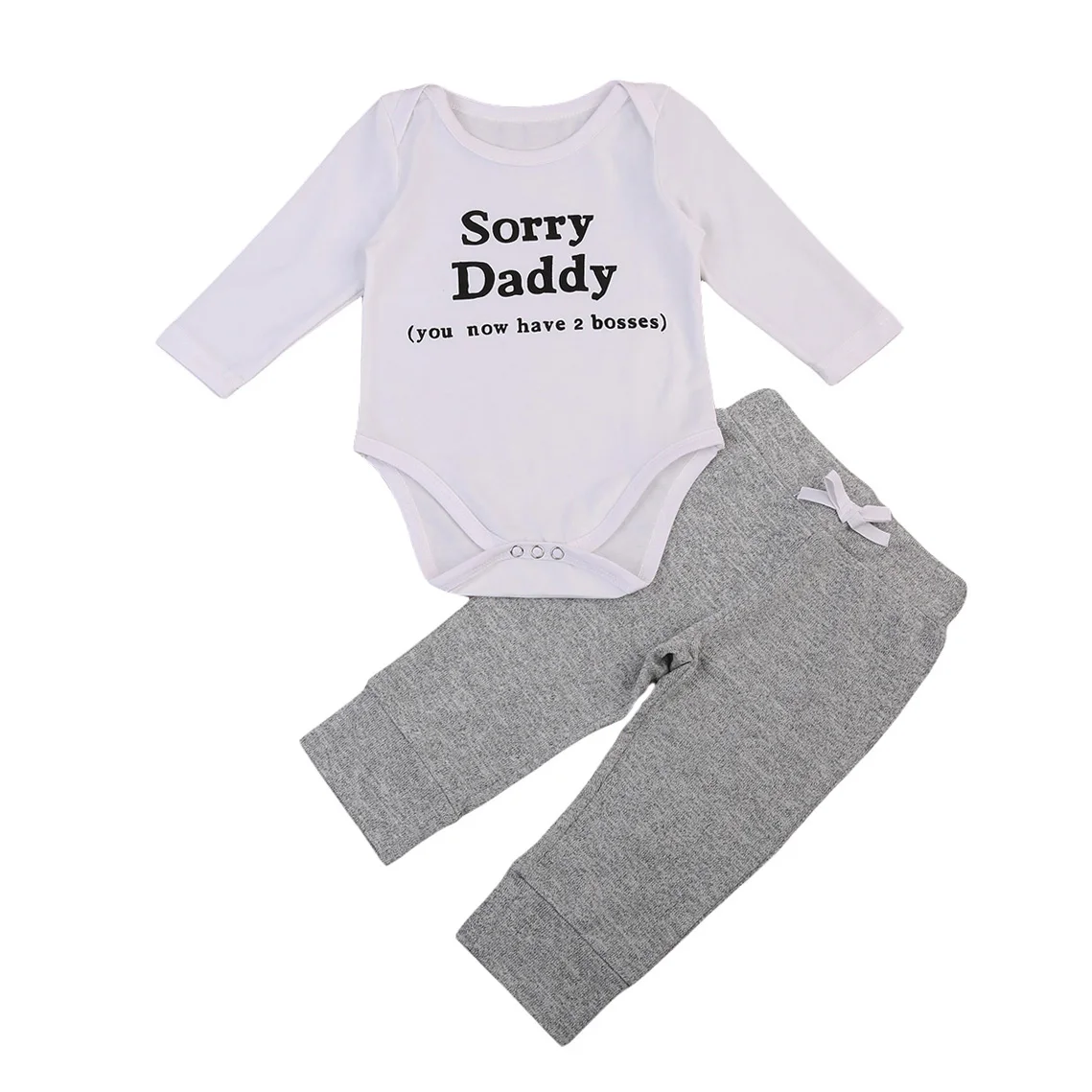 Pudcoco Newborn Baby Boy Infant Playsuit Romper Daddy Jumpsuit+Gray Pants Outfit Set Clothes 0-18M
Pudcoco Newborn Baby Boy Infant Playsuit Romper Daddy Jumpsuit+Gray Pants Outfit Set Clothes 0-18M