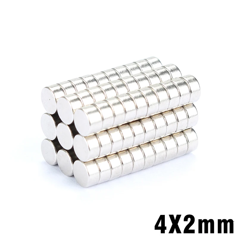 100Pcs 4x2 Neodymium Magnet Permanent N35 NdFeB Super Strong Powerful Small Round Magnetic Magnets Disc 4mm x 2mm
100Pcs 4x2 Neodymium Magnet Permanent N35 NdFeB Super Strong Powerful Small Round Magnetic Magnets Disc 4mm x 2mm