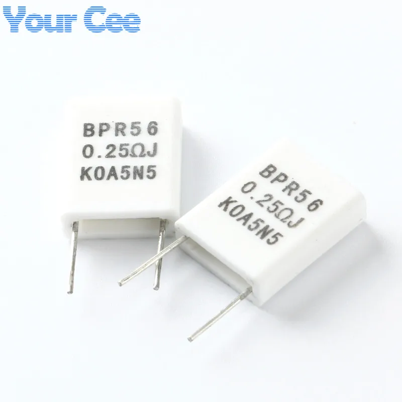 20pcs BPR56 5W 0.25 ohm 0.25R Ceramic Cement Non-inductive Resistor Passive Component
20pcs BPR56 5W 0.25 ohm 0.25R Ceramic Cement Non-inductive Resistor Passive Component