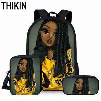 THIKIN Personalized African Girls Print Schoolbag Art Women Pattern Book Bags Teenagers School Backpack Custom Child Mochila
THIKIN Personalized African Girls Print Schoolbag Art Women Pattern Book Bags Teenagers School Backpack Custom Child Mochila
