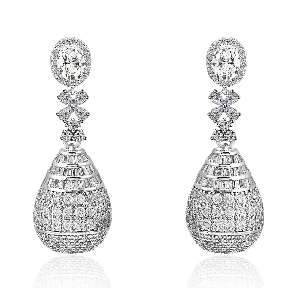 2017 Party Jewelry Dangle Micro Inlay Cubic Zircon oorbellen Luxury Drop Earrings for Women Brincos
2017 Party Jewelry Dangle Micro Inlay Cubic Zircon oorbellen Luxury Drop Earrings for Women Brincos