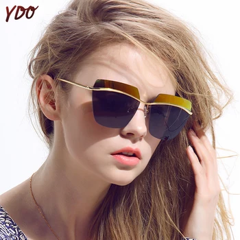 YDO Women Sunglasses 2019 Fashion New Oversized Mirror Female Sun Glasses Rimless UV400 Vintage Retro Summer Shades for Driving
YDO Women Sunglasses 2019 Fashion New Oversized Mirror Female Sun Glasses Rimless UV400 Vintage Retro Summer Shades for Driving