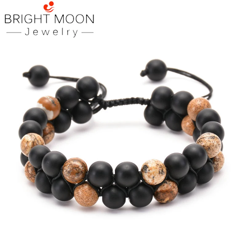 Bright Moon Fashion Jewelry Matte Stone Bead Bracelet Tiger Eye Stone Beads Bracelet Stone Bracelet Adjustable for Unsex
Bright Moon Fashion Jewelry Matte Stone Bead Bracelet Tiger Eye Stone Beads Bracelet Stone Bracelet Adjustable for Unsex