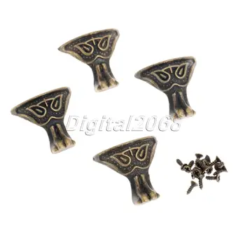 New 4pcs 30x20x27mm Bronze Zinc Alloy Heavy Duty Jewelry Chest Box Wood Decorative Feet Leg Corner Protector Guard
New 4pcs 30x20x27mm Bronze Zinc Alloy Heavy Duty Jewelry Chest Box Wood Decorative Feet Leg Corner Protector Guard