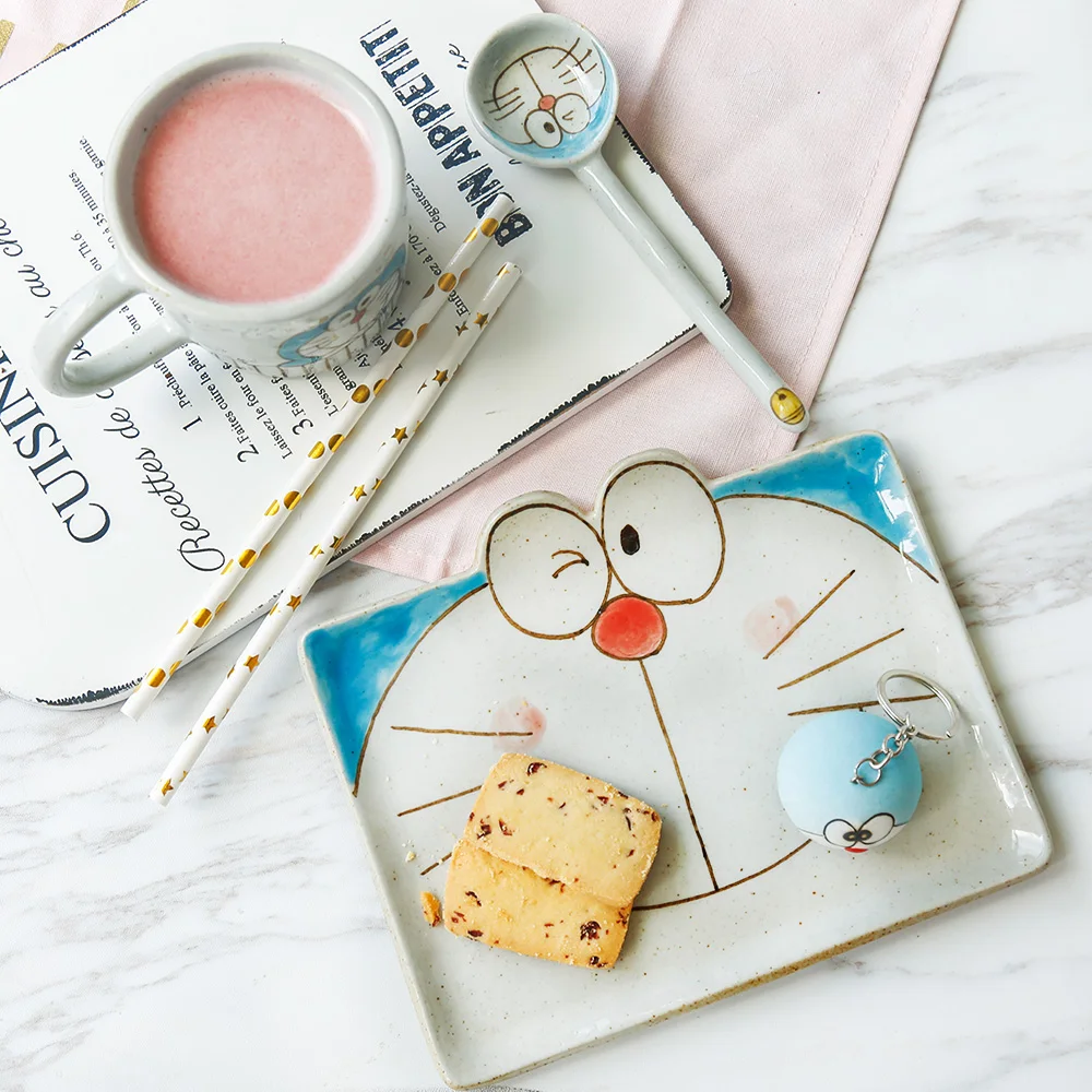 Japane Lovely Ceramic Plate Cartoon Porcelain Tableware Children's Doraemon Cat Dinner Plate Microwave Tray Fruit Dish
Japane Lovely Ceramic Plate Cartoon Porcelain Tableware Children's Doraemon Cat Dinner Plate Microwave Tray Fruit Dish