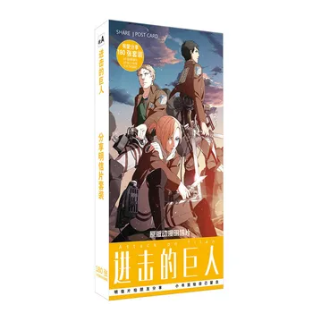 180pcs/Set Anime Attack On Titan Postcard/Greeting Card/Message Card/Christmas and New Year gifts
180pcs/Set Anime Attack On Titan Postcard/Greeting Card/Message Card/Christmas and New Year gifts