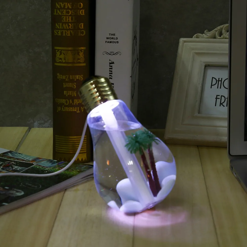 USB Ultrasonic Humidifier Mini Aroma Diffuser LED Night Light Aromatherapy Mist Maker Creative Bottle bulb for Home Office 400ML
USB Ultrasonic Humidifier Mini Aroma Diffuser LED Night Light Aromatherapy Mist Maker Creative Bottle bulb for Home Office 400ML