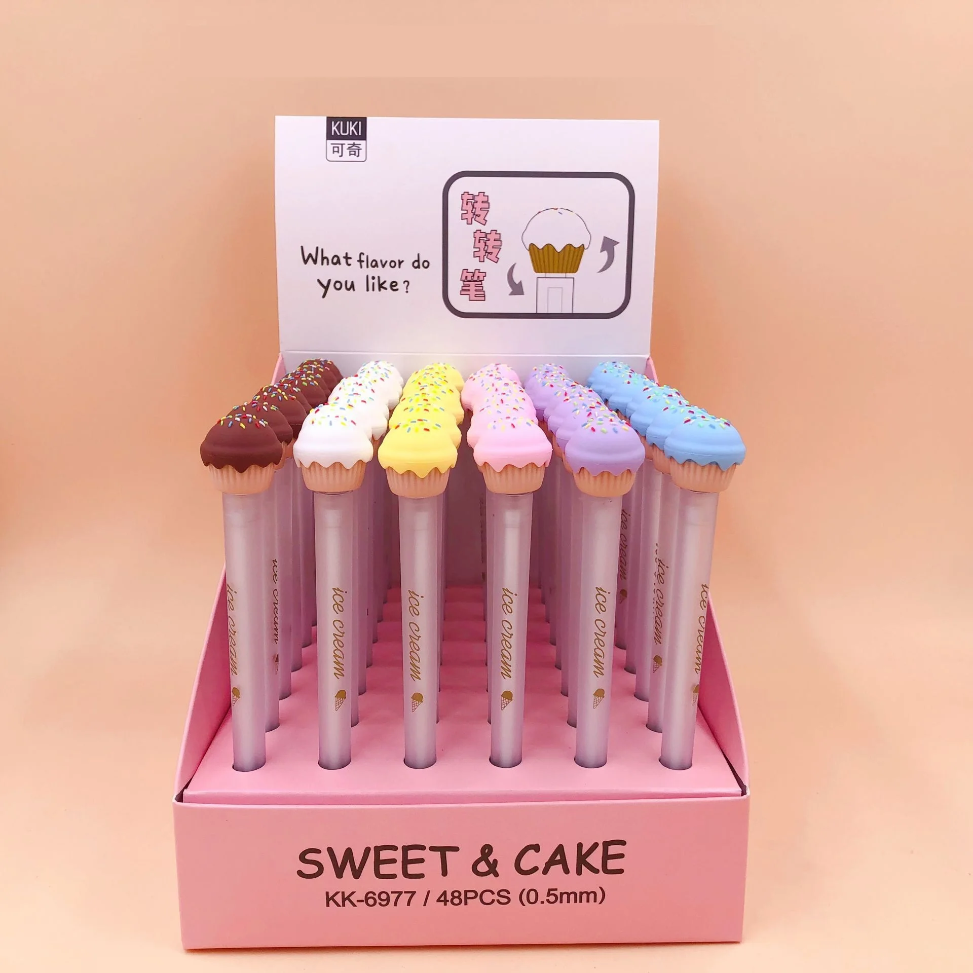 48pcs/lot Creative stationery cartoon gel pen sweet cake silicone rotation pen office school supplies sign pen
48pcs/lot Creative stationery cartoon gel pen sweet cake silicone rotation pen office school supplies sign pen