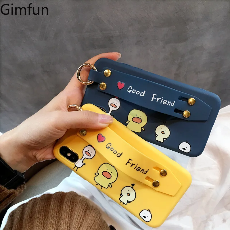 Gimfun Wristbands Letter Cartoon Chicken Phone Case for Iphone XS Max XR X 6 7 8 Plus Yellow Case Wrist SoftTpu Back Cover Blue
Gimfun Wristbands Letter Cartoon Chicken Phone Case for Iphone XS Max XR X 6 7 8 Plus Yellow Case Wrist SoftTpu Back Cover Blue