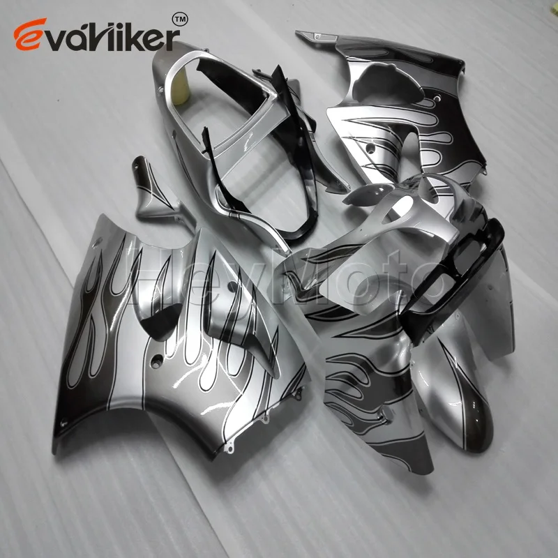 Motorcycle fairings for ZZR600 2005 2006 2007 2008 silver ZX-6R 2000 2001 2002 ABS Plastic kit Injection mold H3
Motorcycle fairings for ZZR600 2005 2006 2007 2008 silver ZX-6R 2000 2001 2002 ABS Plastic kit Injection mold H3