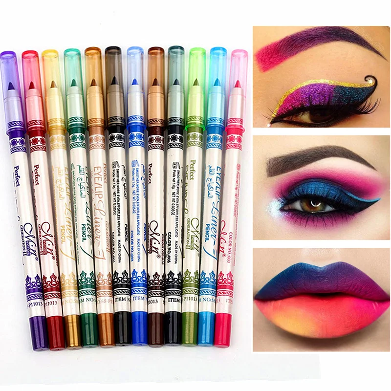12 Pcs/lot Solid Eyeliner Pen Waterproof Pigment Eye Liner Cosmetic for Women Tint Long-lasting Easy to Wear Eye Makeup Eyeliner
12 Pcs/lot Solid Eyeliner Pen Waterproof Pigment Eye Liner Cosmetic for Women Tint Long-lasting Easy to Wear Eye Makeup Eyeliner