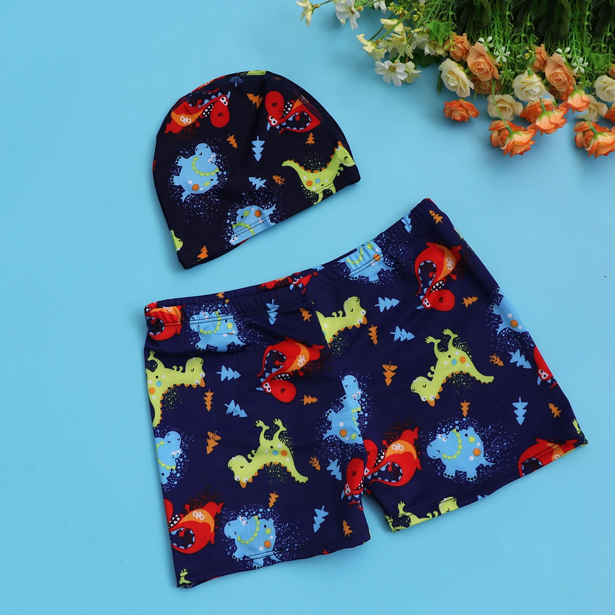 1 Set Swimsuit Little Dinosaur Confortable Cartoon Bathing Suits Swimwears Swimming Pants and Cap for Kids
1 Set Swimsuit Little Dinosaur Confortable Cartoon Bathing Suits Swimwears Swimming Pants and Cap for Kids