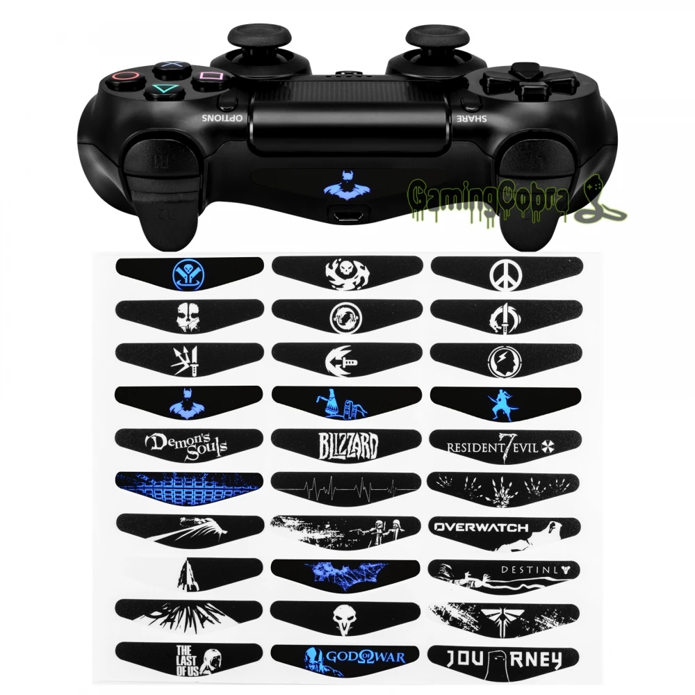60 Sets Removable Light Bar LED Decal Sticker Cover Skin for PS4 Controller all Models
60 Sets Removable Light Bar LED Decal Sticker Cover Skin for PS4 Controller all Models