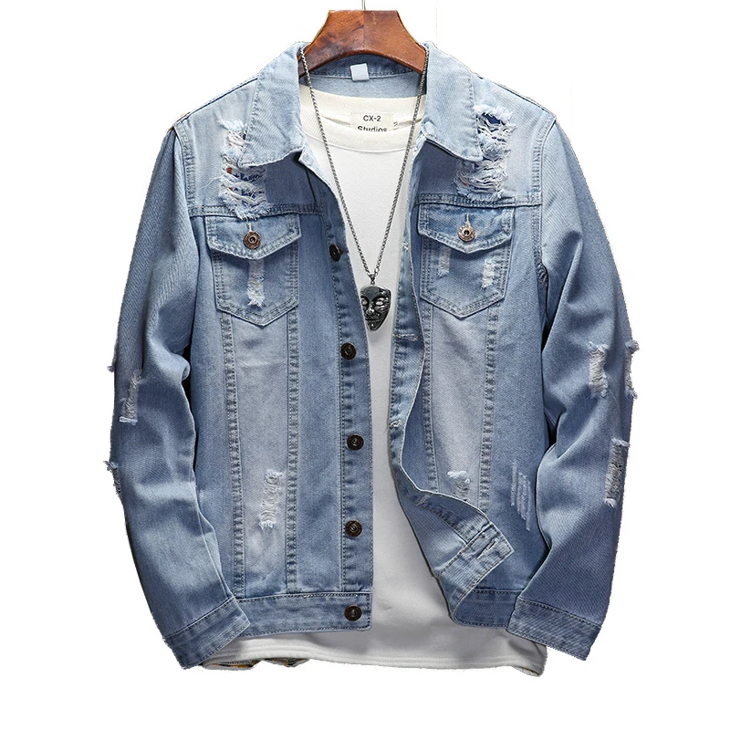 Fashion Solid Casual Slim fits Men's Denim Jacket Bomber Jacket High Quality Cowboy male Jean Jacket Coat Plus Size M-3XL
Fashion Solid Casual Slim fits Men's Denim Jacket Bomber Jacket High Quality Cowboy male Jean Jacket Coat Plus Size M-3XL