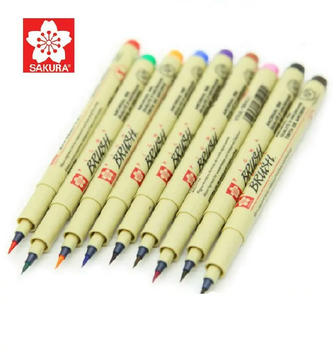 Sakura Pigma Micron Fine Line Pen Brush paintbrush Soft waterproof cartoons 9 Colors Art Supply
Sakura Pigma Micron Fine Line Pen Brush paintbrush Soft waterproof cartoons 9 Colors Art Supply