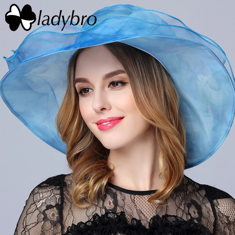 Ladybro Summer Women Wide Brim Hat Beach Ladies Sun Hat Casual Cap Female Fedora Ultra-light Brand Fashion Bucket Hat Visor Cap
Ladybro Summer Women Wide Brim Hat Beach Ladies Sun Hat Casual Cap Female Fedora Ultra-light Brand Fashion Bucket Hat Visor Cap