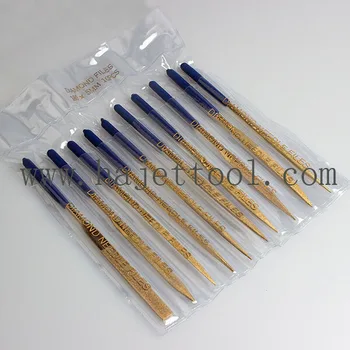 Free Shipping 10pcs/set Jewelry Making Diamond Tools 3x140mm Titanium Coated Diamond Needle Files Set
Free Shipping 10pcs/set Jewelry Making Diamond Tools 3x140mm Titanium Coated Diamond Needle Files Set