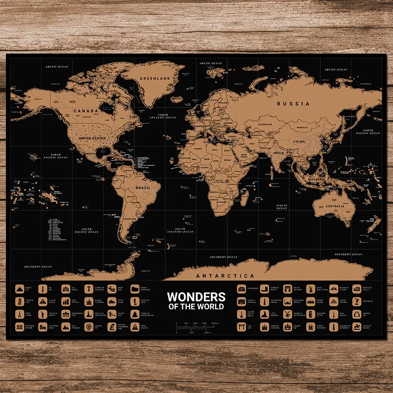 Scratch World Map Poster Deluxe Home Living Room Decoration Painting City Travel With Tube wall decals 40x55cm
Scratch World Map Poster Deluxe Home Living Room Decoration Painting City Travel With Tube wall decals 40x55cm