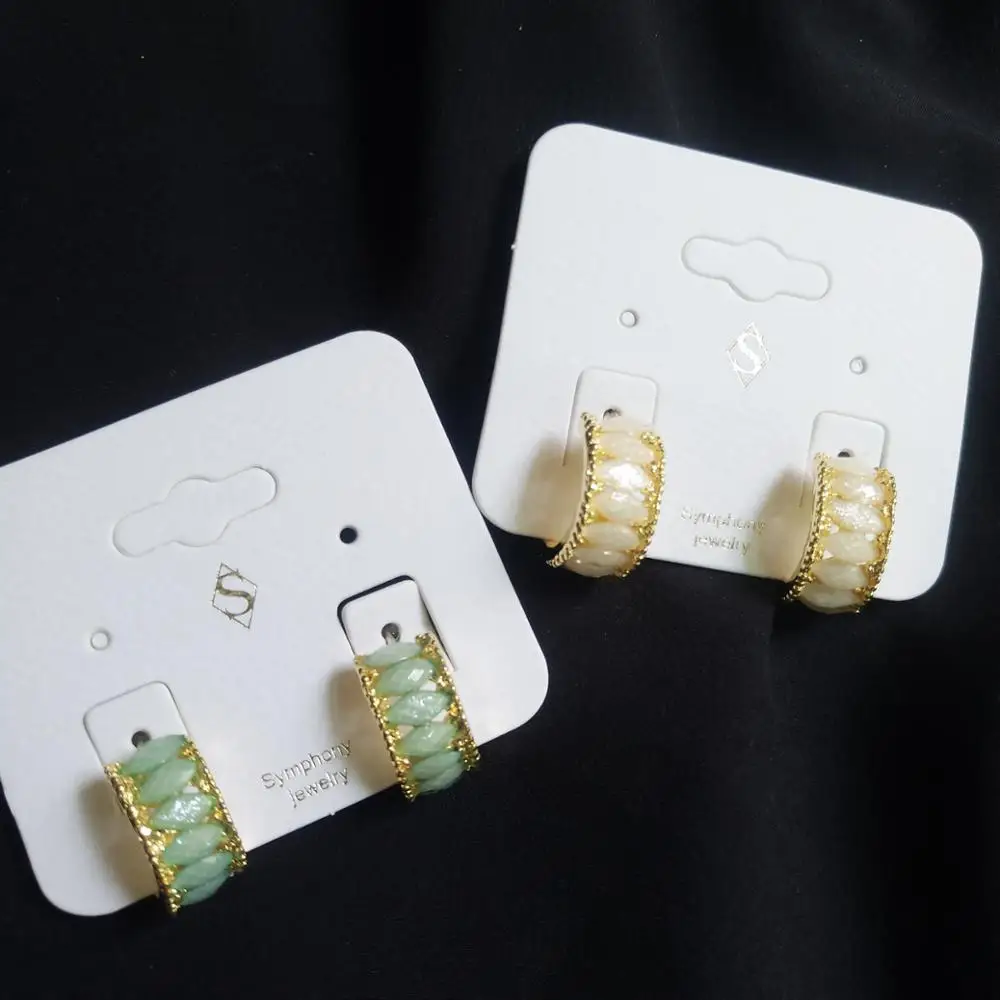 Rongho New Design Opal Crystal Hoop Earrings for Women Brincos Stone Circle earring Charms Bijoux
Rongho New Design Opal Crystal Hoop Earrings for Women Brincos Stone Circle earring Charms Bijoux