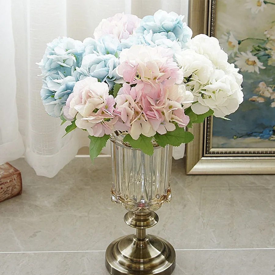 Artificial Flowers Hydrangea Bouquet Bride Hand Wedding White Scotland Decoration Blue Silk Flower for Birthday Home Decor
Artificial Flowers Hydrangea Bouquet Bride Hand Wedding White Scotland Decoration Blue Silk Flower for Birthday Home Decor